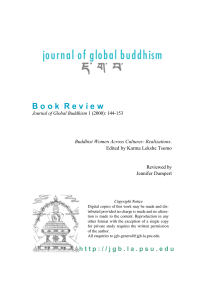 book review cover.T65 - Journal of Global Buddhism