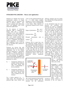 INFRARED POLARIZERS – Theory and Applications