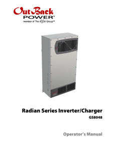 Radian Series Inverter/Charger