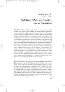 State Fiscal Policies and Transitory Income Fluctuations