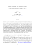 Supply Response to Consumer Inertia: Strategic Pricing in Medicare