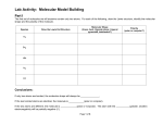 Lab Activity: Molecular Model Building