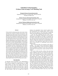 Embodied Verbal Semantics: Evidence from an Image