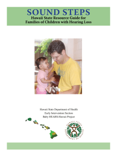 Sound Steps: Hawaii State Resource Guide for Families of Children