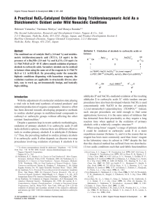 A Practical RuCl3-Catalyzed Oxidation Using Trichloroisocyanuric