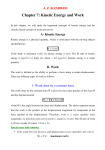 Chapter 7: Kinetic Energy and Work