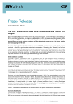 Press Release - KOF Index of Globalization