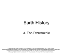 Proterozoic History