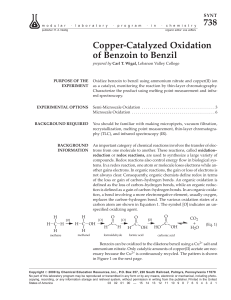 Copper-Catalyzed Oxidation of Benzoin to Benzil 738