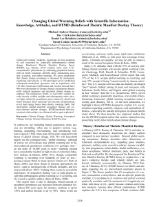 Changing Global Warming Beliefs with Scientific Information