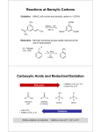 Reactions at Benzylic Carbons Carboxylic Acids and Reduction