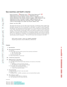 Geo-neutrinos and Earth`s interior