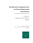 Key Elements of Integrated Care - National Health Care for the