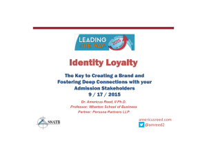 Identity Loyalty - The Enrollment Management Association Annual