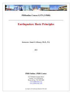 Earthquakes: Basic Principles