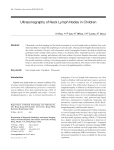 Ultrasonography of Neck Lymph Nodes in Children