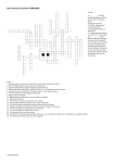 Bone and Joint Crossword PARA3002