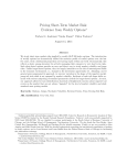 Pricing Short-Term Market Risk: Evidence from