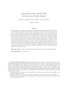 Pricing Short-Term Market Risk: Evidence from