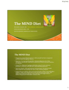 The MIND Diet - South Denver Cardiology