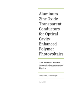 Aluminum Zinc Oxide Transparent Conductors for Optical Cavity