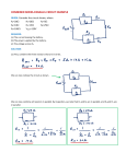 COMBINED SERIES-PARALLEL CIRCUIT EXAMPLE