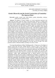 Gender Hierarchy and the Social Construction of Femininity: The