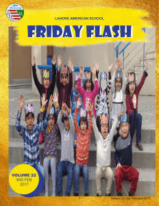 friday flash - Lahore American School