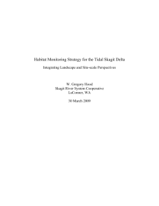 Habitat Monitoring Strategy for the Tidal Skagit Delta Integrating