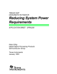 Reducing System Power Requirements