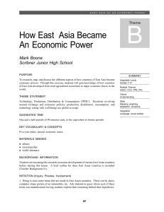 How East Asia Became An Economic Power
