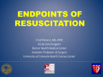endpoints of resuscitation - University of Colorado Denver