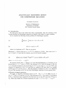 analytically smootidng effect for schrodinger equations