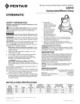 SHEF40 Submersible/Effluent Pump