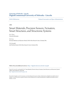 Smart Materials, Precision Sensors/Actuators, Smart Structures, and