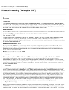 Primary Sclerosing Cholangitis (PSC)