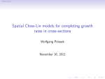 Spatial Chow-Lin models for completing growth rates in cross