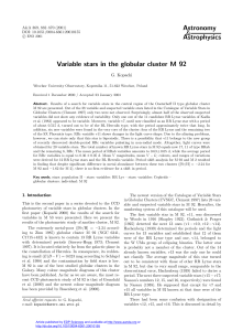 Variable stars in the globular cluster M 92