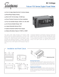 Falcon F35 Series Digital Panel Meter DC Voltage