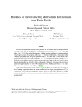 Hardness of Reconstructing Multivariate Polynomials over Finite Fields