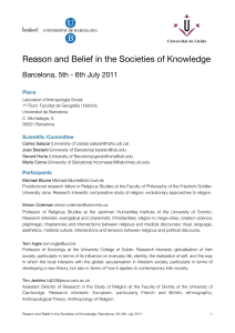 Reason and Belief in the Societies of Knowledge