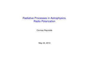 Radiative Processes in Astrophysics. Radio Polarization