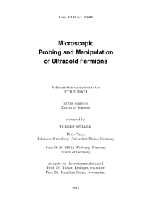 Microscopic Probing and Manipulation of Ultracold