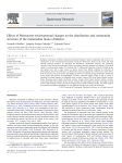 Effects of Pleistocene environmental changes on the