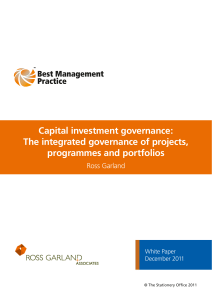 Capital Investment Governance White Paper