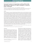 Increased variance in temperature and lag effects alter phenological