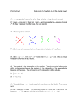 Geometry I Solutions to Section A of the mock exam