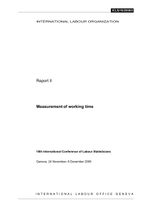 Report II Measurement of working time