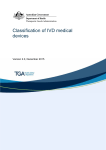 Classification of IVD medical devices