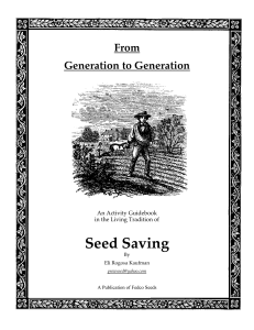 Seed Saving - New York Permaculture Exchange